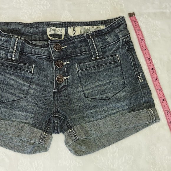 Indigo Rein Denim Shorts Junior Size 5 - Picture 4 of 6